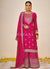 Hot Pink Embroidered Traditional Gharara Suit