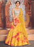 Yellow Pink Sequence Embroidered Lehenga Choli