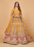 Yellow Multi Embroidered Wedding Lehenga Choli