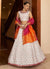 White Mirror Work Embroidered Lehenga Choli