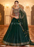 Dark Green Sequence Embroidered Traditional Lehenga Choli