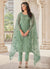 Teal Green Pakistani Designer Pant Style Suit