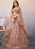 Mauve Mirror Work Embroidery Wedding Lehenga Choli