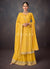 Yellow Golden Embroidered Sharara Style Suit