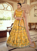 Mustard Multi Embroidered Lehenga Choli