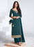 Turquoise Traditional Embroidered Salwar Kameez 