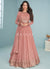 Buy Anarkali Suit In Pennsylvania | Blush Pink Sequence Embroidered Designer Anarkali Suit