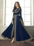 Deep Blue Overall Party Wear Pant Suit