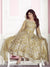 Ochre Yellow Overall Embroidered Net Anarkali Suit