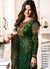 Green All Over Ethnic Embroidered Pakistani Pant Suit