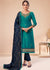 Turquoise And Blue Embroidered Salwar Suit