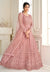 Soft Pink Embroidered Wedding Anarkali Suit 