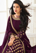 Wine Anarkali Suit In usa uk canada