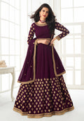 Wine Anarkali Suit In usa uk canada