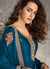 Indian Suits - Turquoise Blue Palazzo Style Pant Suit In usa uk canada