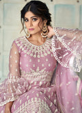 Pink Anarkali Style Lehenga Suit In usa