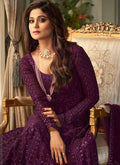 Purple Anarkali Suit In usa