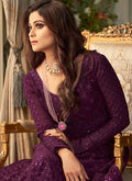 Purple Anarkali Suit In usa uk canada