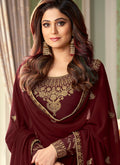 Maroon Palazzo Suit In usa