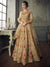 Golden Red All Over Anarkali Lehenga Suit