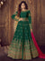 Dark Green Glam Traditional Anarkali Lehenga Suit