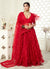 Red Embroidered Festival Lehenga Choli