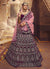 Wine Wedding Lehenga Choli