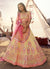 Yellow Embroidered Lehenga Choli