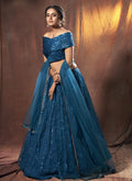 Royal Blue Lehenga Choli In usa