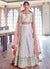 Off White Mirror Work Wedding Lehenga Choli