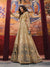 Golden With Black Designer Anarkali Pant Suit