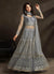 Grey Anarkali Lehenga Suit