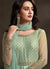 Teal Blue Designer Embroidered Anarkali Suit, Salwar Kameez