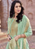 Indian Clothes - Turquoise Designer Embroidered Salwar Kameez