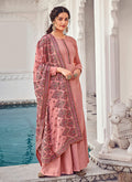 Blush Pink Multi Embroidered Indian Gharara Suit