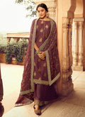 Burgundy Gharara Suit