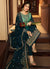 Turquoise Shaded Multi Embroidered Pakistani Pant Suit