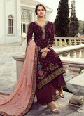 Wine Palazzo Suit In usa uk canada