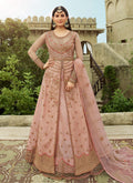 Blush Pink Layered Anarkali Suit