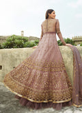 Purple Golden Anarkali Suit In usa uk canada