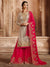 Beige And Pink Pakistani Gharara Suit