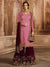 Light Pink And Maroon Pakistani Gharara Suit