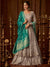 Beige And Mint Wedding Anarkali Lehenga Online