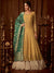 Yellow And Green Wedding Anarkali Lehenga Online