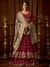 Maroon And Golden Wedding Anarkali Lehenga Online