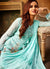 Aqua Blue Palazzo Suit In usa