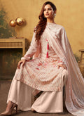 Soft Peach Palazzo Suit In usa uk canada