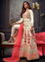 White And Pink Anarkali Suit In usa