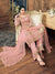 Light Pink Pearl Embellished Pakistani Pant Suit