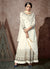 White Embroidered Anarkali Suit